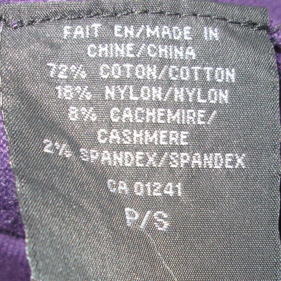 Men's Simons Purple Cotton Blend V-neck Sweater Size Small - Picture 4 of 4